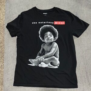 Old Navy Black Graphic Tee with Red Accents